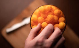 cheese balls in container, generic