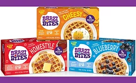 Brazi Bites gluten-free waffle line pops into retail freezer cases