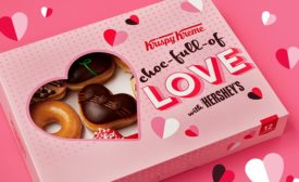 Krispy Kreme partners with Hershey on Valentine’s Day doughnuts