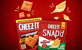 Cheez-It expands its line of snack crackers with two Extra Crunchy items