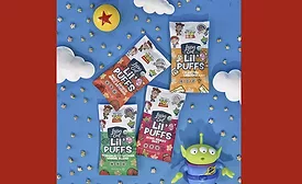 LesserEvil repeats Disney collaboration with Toy Story Lil’ Puffs snack collection