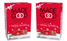 MadeGood debuts Holiday Sprinkles Drizzled Granola Mini Bars