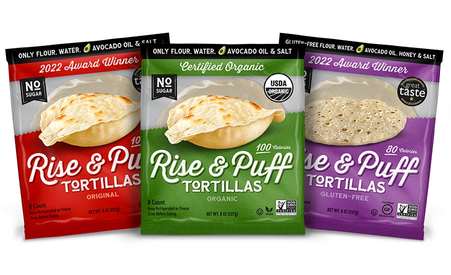Rise & Puff launches better-for-you tortillas that fluff up