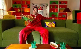 Totino's Pizza Rolls Snacks, Pete Davidson save football fans from 'flat delivery pizza'