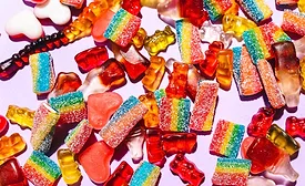 red candy and gummies generic