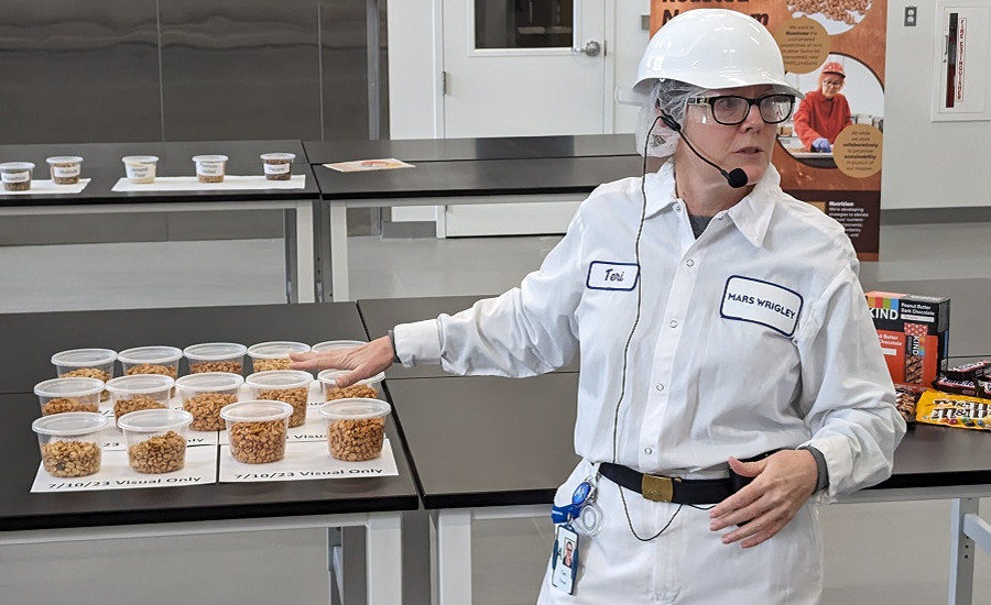 R&D team member Teri Troxel showed off the Clean Nut Kitchen and Roasted Nut Room in the Mars Global Research and Development Hub. 