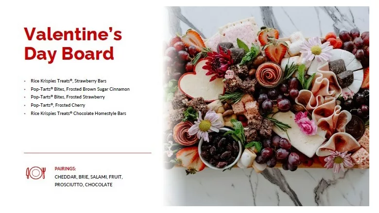 Valentine's, Galentine's Day charcuterie board Kellanova