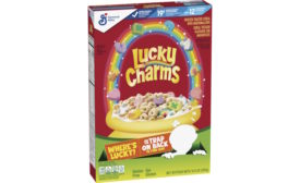Lucky the Leprechaun leaps off Lucky Charms boxes ahead of St. Patrick's Day