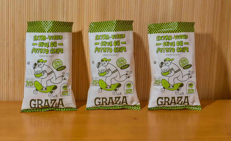 Graza introduces Extra Virgin Olive Oil Potato Chips