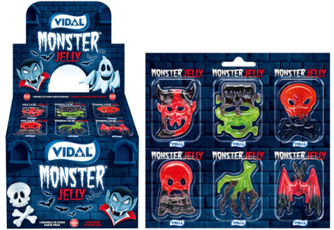 Vidal monster jelly and eyeballs gummies