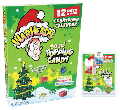 Warheads holiday Countdown Calendar