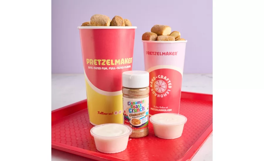 Pretzelmaker goes sweet with Cinnamon Toast Crunch Cinnadust Pretzel Bites