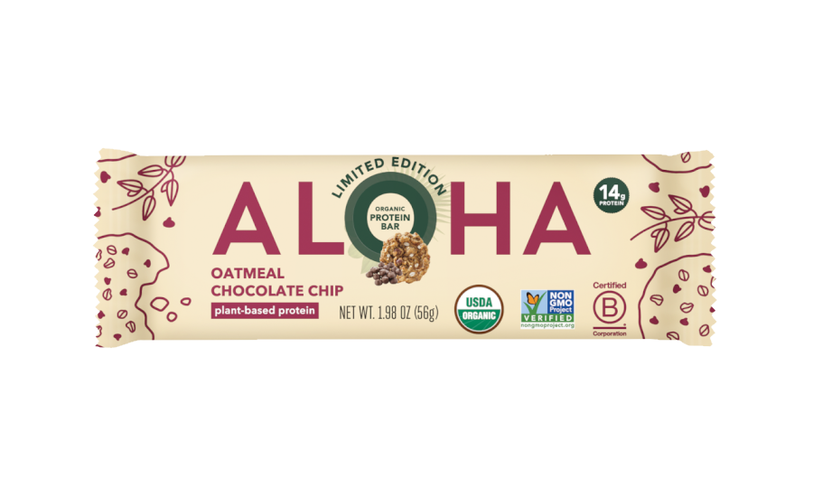 Aloha adds Oatmeal Chocolate Chip Bar to lineup