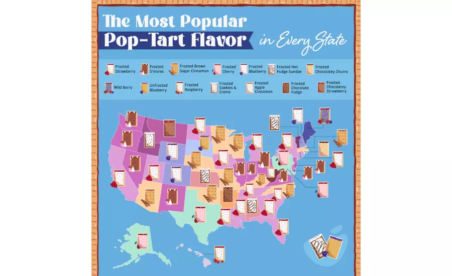 Most popular Pop-Tarts by state