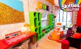 Skittles 'rainbow-fies' NYC mini apartment