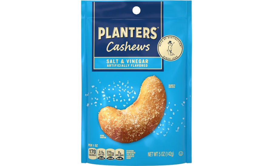 Planters adds Salt & Vinegar to flavored cashews portfolio