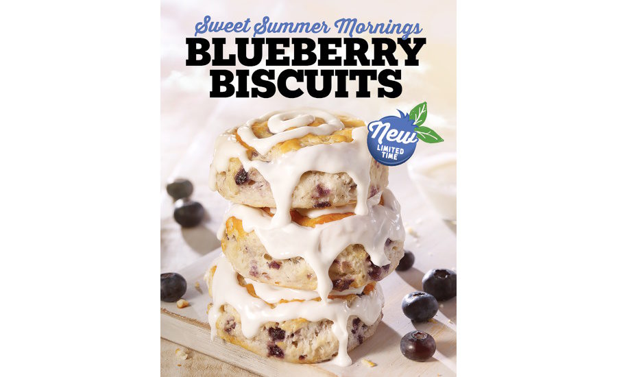 Hardee's launches seasonal Blueberry Biscuit