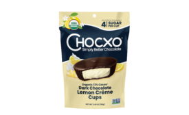 Chocxo introduces Organic Dark Chocolate Lemon Crème Cups