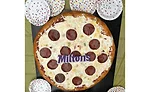 Milton's realistic pizza cake