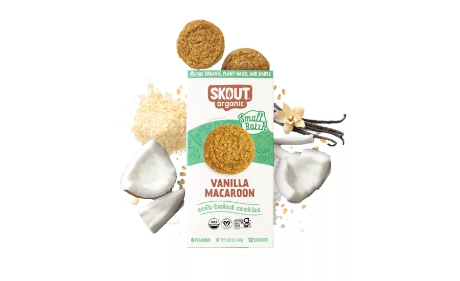 Skout Organic unveils Vanilla Macaroon cookies