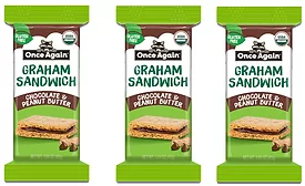 Once Again debuts Chocolate & Peanut Butter Graham Sandwiches