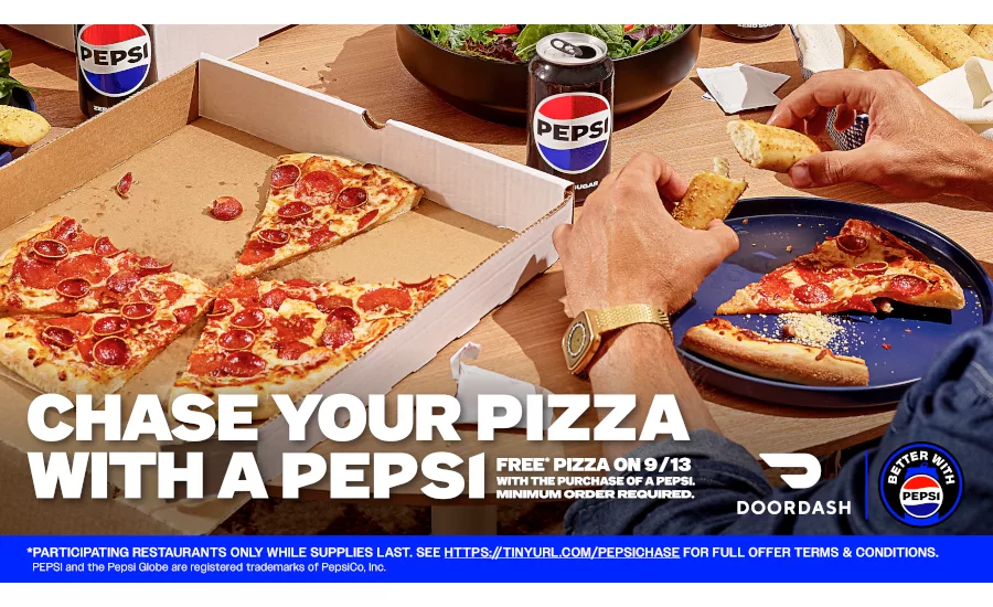 Pepsi free pizza September 13, 2024