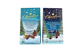 Chocolove rereleases holiday chocolate in new stand-up bags