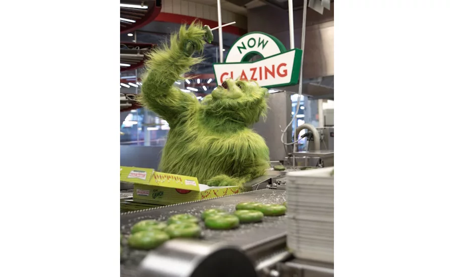 The Grinch wreaks havoc at Krispy Kreme