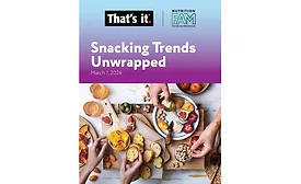 That’s it. releases snacking trends report