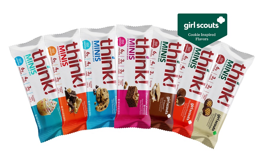 Think introduces Girl Scout cookie-inspired Minis Protein Snack bars