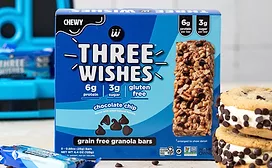 Three Wishes granola bars go against the grain