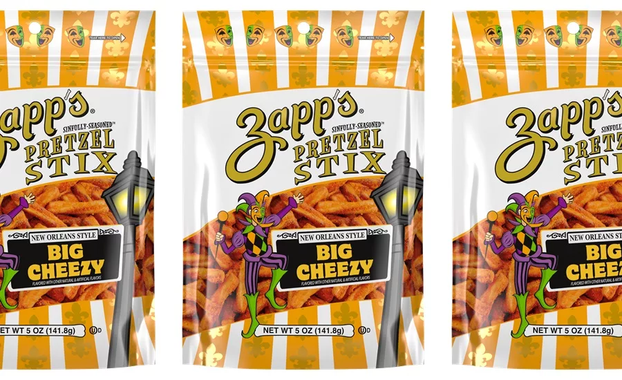 No.146フェザー with ヒノキチップチャーム‪·̩͙꒰ঌ Utz unveils Zapp's Big Cheezy pretzel sticks | Snack Food