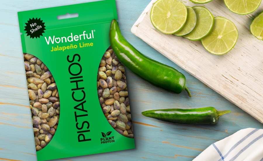 Wonderful Pistachios adds Jalapeño Lime to its No Shells lineup