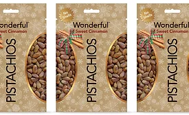 Wonderful Pistachios makes merry with No Shells Sweet Cinnamon nuts