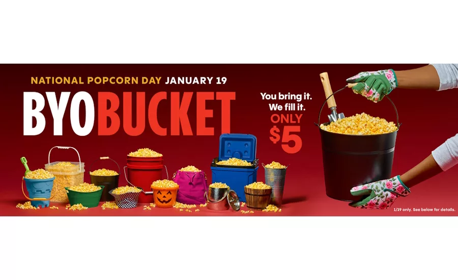 Cinemark bring your own bucket day January 2025