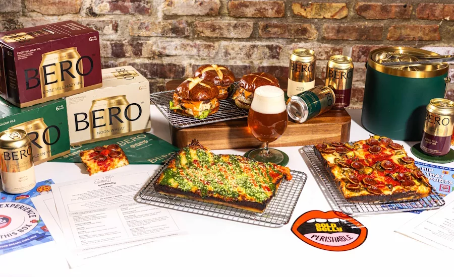Emmy Squared Pizza, Bero launch pizza, non-alcoholic beer kits