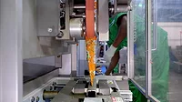 Image of a snack food packaging line