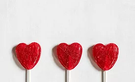 Valentine's Day generic red lollipop