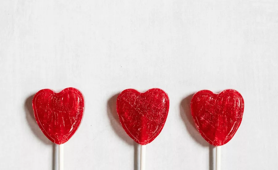 Valentine's Day generic red lollipop