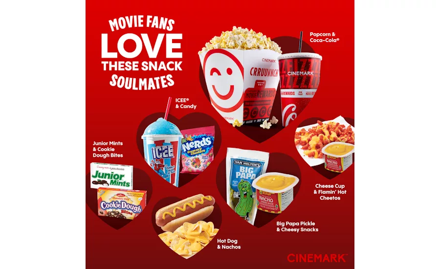 Cinemark "Snack Soulmates" movie pairings