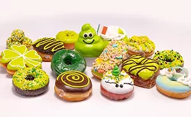 Pinkbox Doughnuts celebrates March with green doughnut linieup