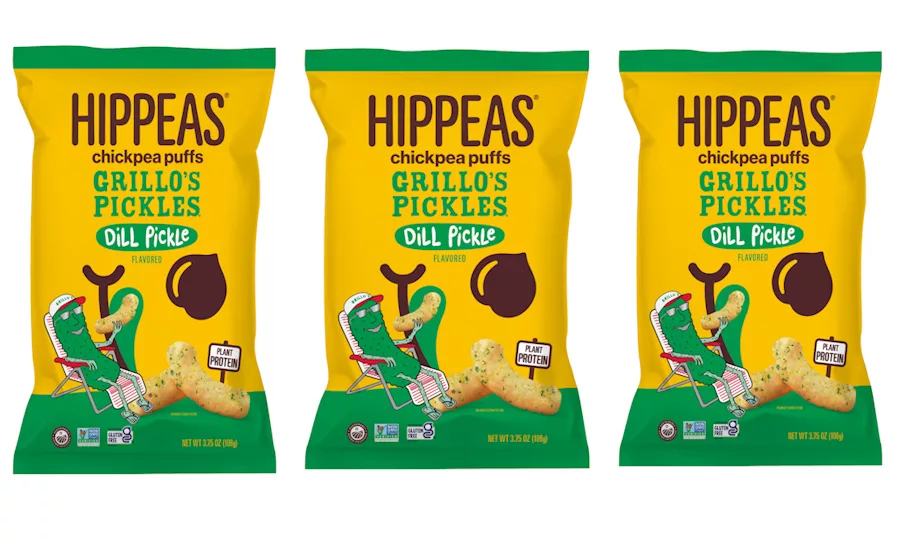 Hippeas, Grillo's Pickles debut Dill Pickle Puffs