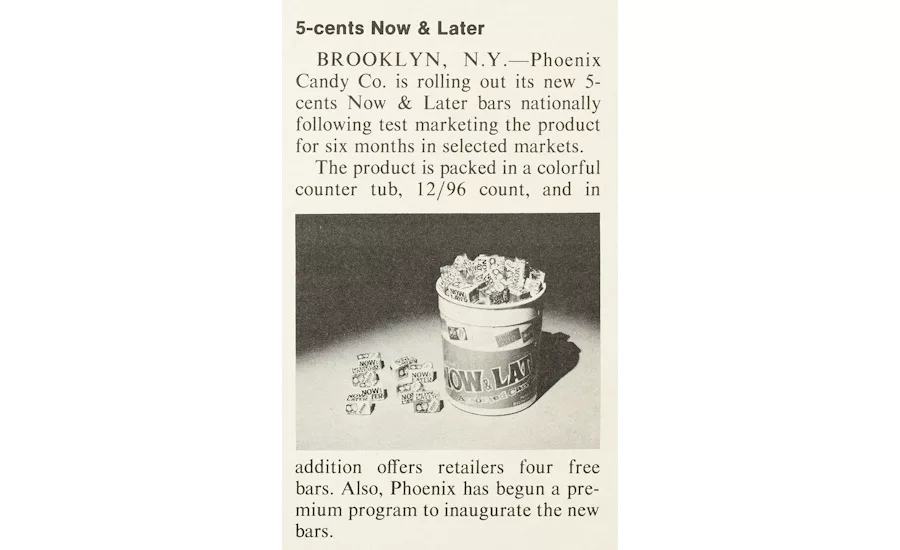 Now and Later retro ad