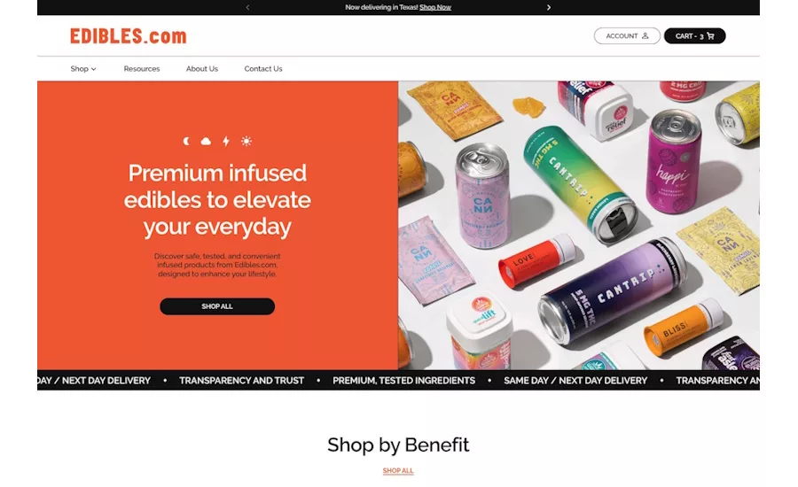 Edible Brands to debut hemp product ecommerce platform