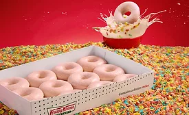 Krispy Kreme, Fruity Pebbles debut milk glaze doughnuts