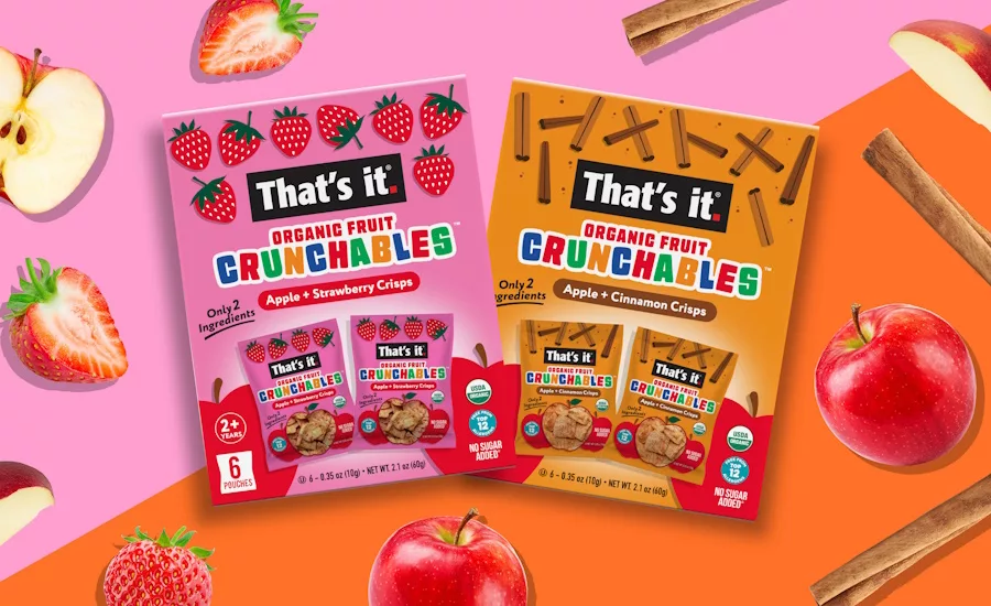 That's it. launches Organic Fruit Crunchables