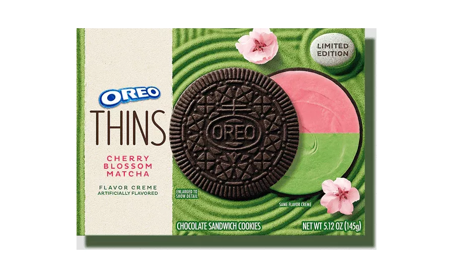 Oreo Thins Cherry Matcha Blossom