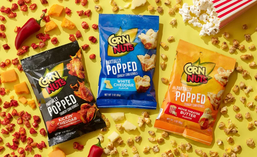 Corn Nuts debuts Partially Popped Corn Kernels