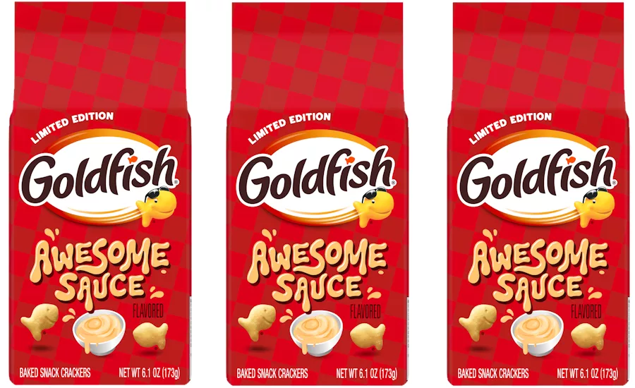 Goldfish releases Awesome Sauce crackers
