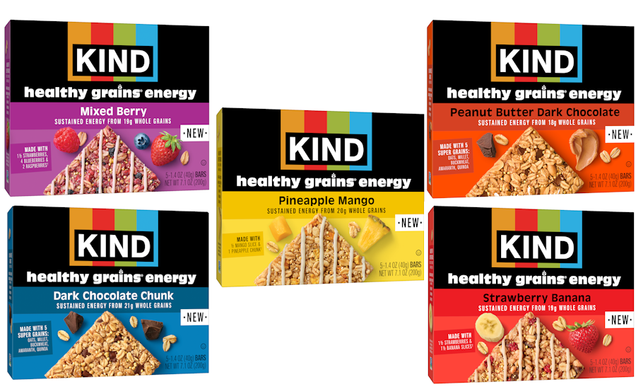 Kind debuts Healthy Grains Energy Bars